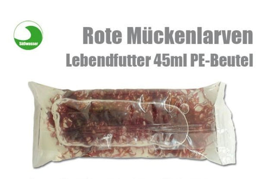 Rote Mückenlarven lebend (Vorbestellung) 10x - Aquaristik - LandAquaristik - Land