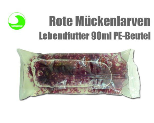 Rote Mückenlarven lebend (Vorbestellung) 10x